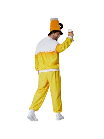 tectake Herrenkostüm  Bier Jogginganzug  Humorvolles Design: Jacke und Hose mit witzigem