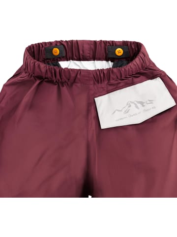 Normani Outdoor Sports Kinder Regenhose Thurlow in Rot/Weiß