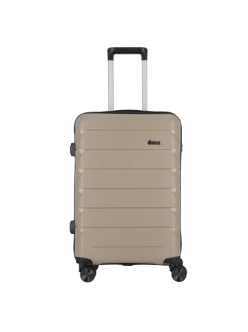 D&N Travel Line 4100 4 Rollen Trolley M 64 cm taupe