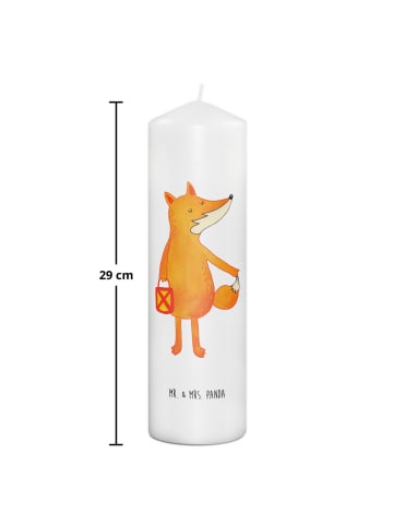 Mr. & Mrs. Panda Kerze Fuchs Laterne ohne Spruch in Weiß