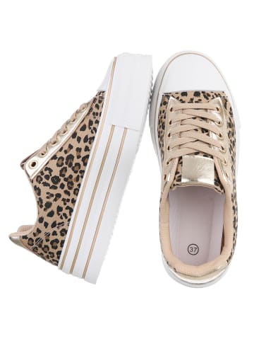 Ital-Design Freizeitschuh in Beige und Braun