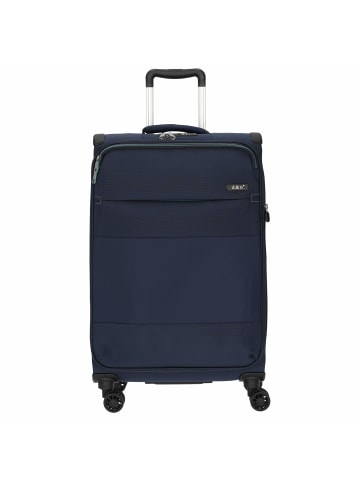 D&N Travel Line 9004 - 4-Rollen-Trolley M 68 cm erw. in blau