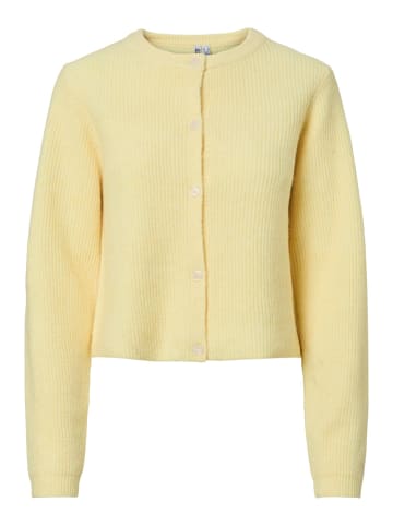 Pieces Strickjacke in Pale Banana