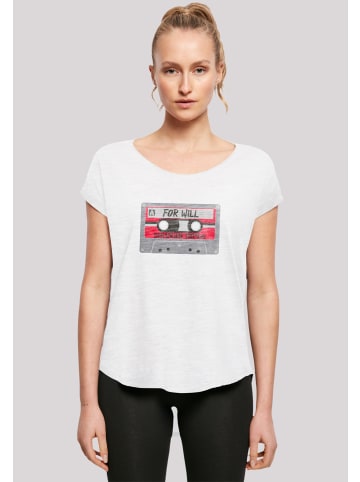 F4NT4STIC Long  T-Shirt Stranger Things Cassette For Will in weiß