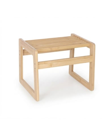 relaxdays Badhocker in Natur - (B)38 x (H)30 x (T)33 cm