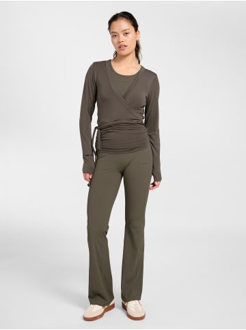 Hummel T-Shirt Hmlsoft Yoga Damen in MAJOR BROWN