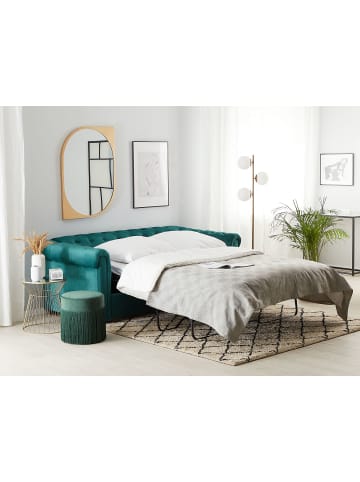 Beliani 4-tlg 3-Sitzer Sofa CHESTERFIELD in Grün/Braun