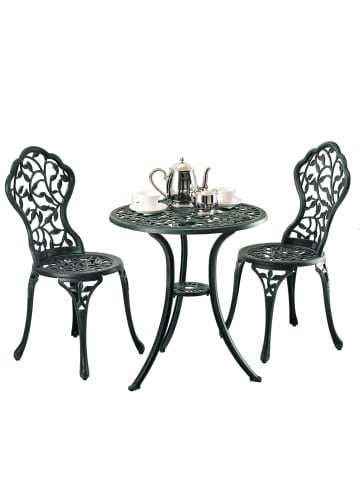 relaxdays 3-tlg. Gartenmöbel Set in Grün