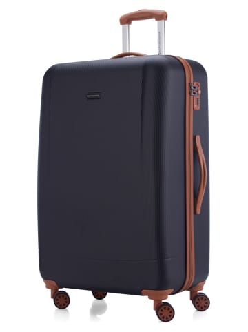 Hauptstadtkoffer Wannsee - Hartschalenkoffer großer Koffer Trolley TSA, 77cm, 94L in Dunkelblau