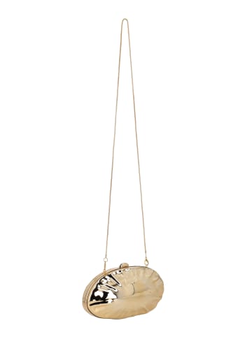 faina Women Clutch in Light Gold