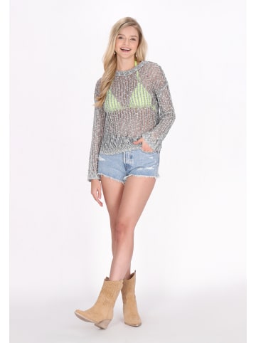 IZIA Women Sweater in black white