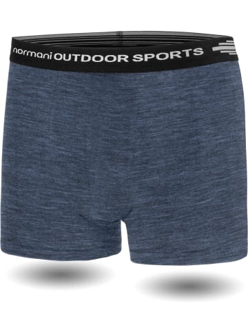 Normani Outdoor Sports 3er Pack Herren Merino Boxershorts Unterhose in Navy