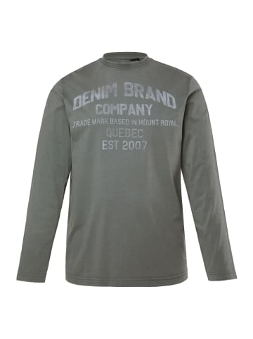 Men Plus Kurzarm T-Shirt in dunkelgrün