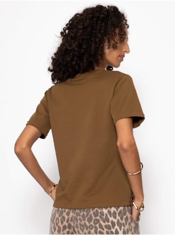 SASSYCLASSY Rundhals T-Shirt in Khaki