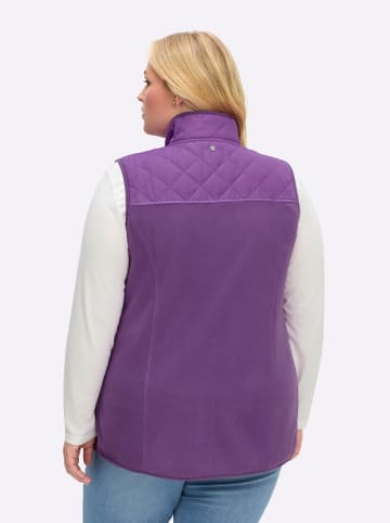 sheego Fleeceweste in lila