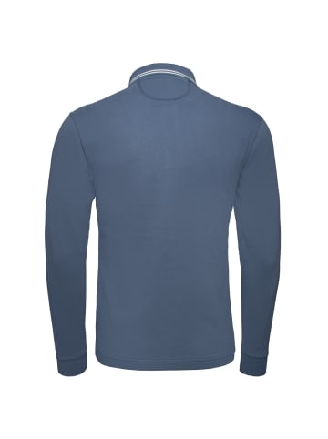 La Martina Langarm-Poloshirt XMP307 XT in hellblau