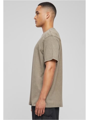 Merchcode T-Shirt "Love Yourself First" in Khaki