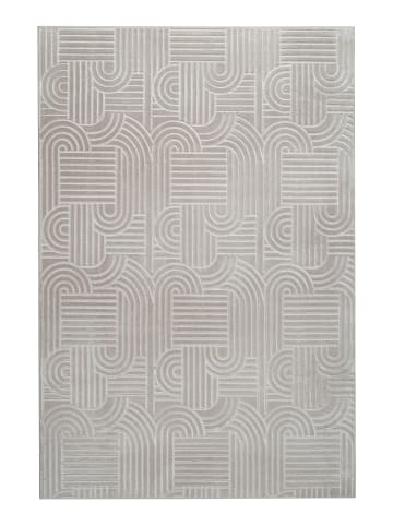 Vivorum Wohnzimmer Teppich – Kurzflorteppich Calma 125 in Beige