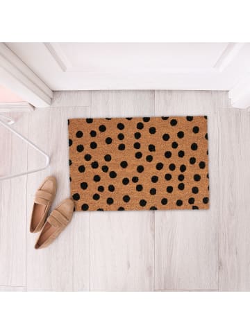relaxdays Fußmatte in Natur/ Schwarz - (B)60 x (T)40 cm