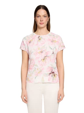 Betty Barclay Strukturshirt mit U-Boot-Ausschnitt in Rosé/Cream
