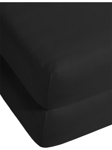 Aspero 2 x Bambus Spannbettlaken Macau in Schwarz