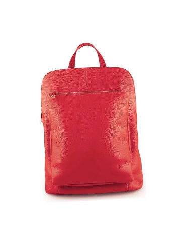 Florence Leder Cityrucksack Florence Rucksack rot ca. 30cm
