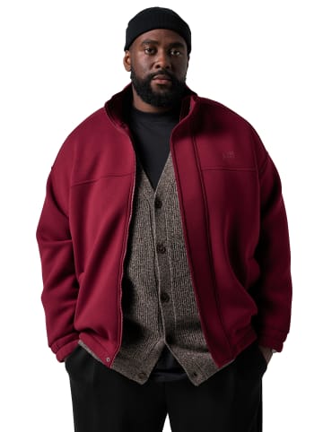 STHUGE Sweatjacke in dunkel kirschrot