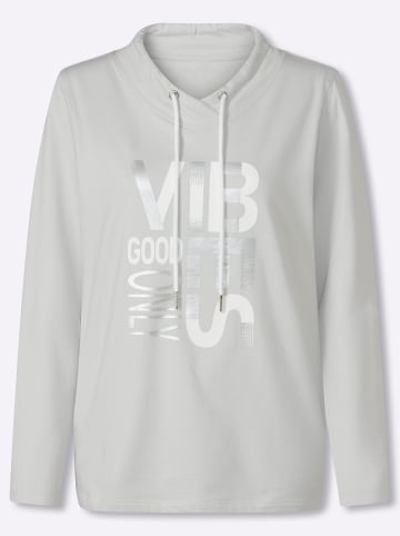 Sieh an! Sweatshirt in hellgrau