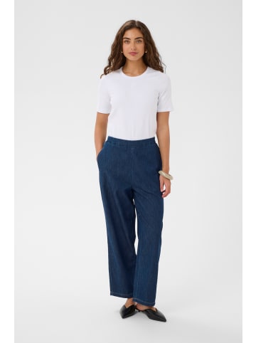CULTURE Casual Hose CUlava Loose fit in Dark Blue Wash