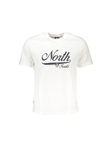 North Sails Weißes Baumwoll-T-Shirt
