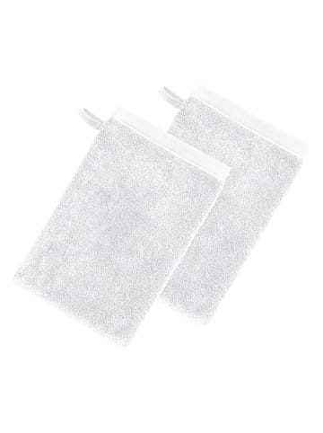 Erwin Müller Frottier Waschhandschuh 2er-Pack Heidenheim in weiß