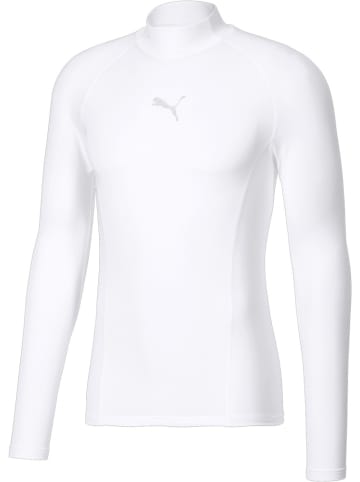 Puma T-Shirt "LIGA Baselayer Tee Longsleeve Warm" in Weiß
