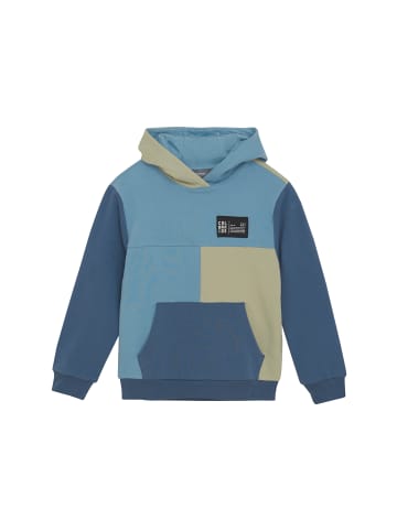 Color Kids Hoodie COSweat Colorblock in Blau