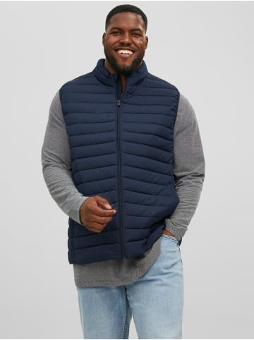 Jack & Jones Stepp Weste Übergangs Jacke Plus Size Übergrößen JJERECYCLE in Blau