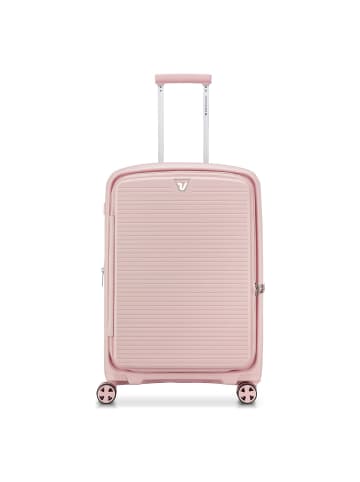 Roncato Arcade DLX 4 Rollen Trolley 67 cm mit Dehnfalte rosa pastello