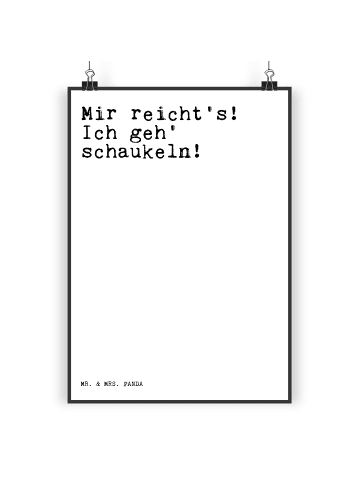 Mr. & Mrs. Panda Bild Mir reicht's! Ich geh'... mit Spruch in Weiß