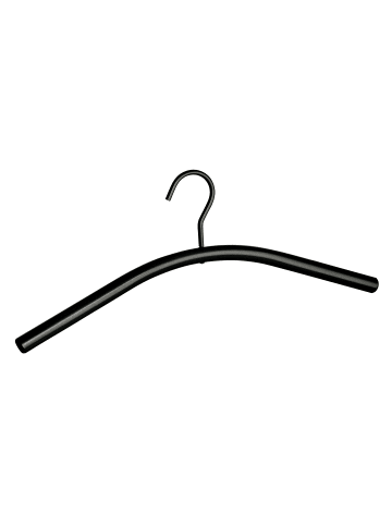 Wenko Kleiderbügel NOA, mit drehbarem Haken in Schwarz, (H) 17,5 x (L) 44,5 cm