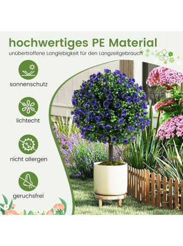 COSTWAY 2er Kunstpflanze 55cm in Grün