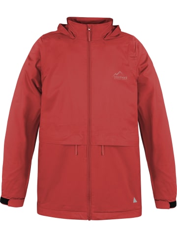 Normani Outdoor Sports Kinder Regenjacke mit Fleecefutter in Rot