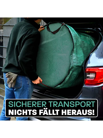 Praknu 2x Gartenabfallsack Stabil 500 Liter - Deckel - XXL Groß - Laubsack