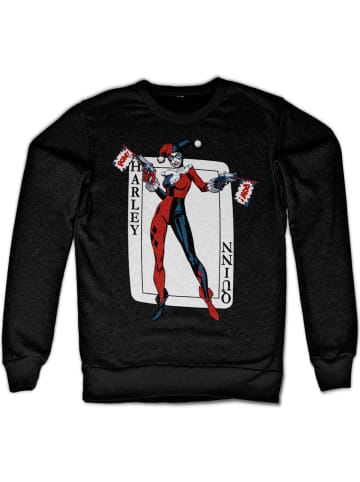 DC Commics Harley Quinn Pullover in Schwarz
