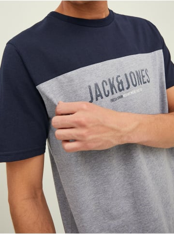 Jack & Jones Shirt 'Dan Blocking' in grau