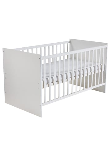 roba Zimmerset Maren Weiß mit Kombi-Bett, Kommode & 3-türigem Schrank