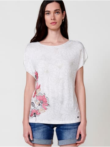 KOROSHI KurzÃ¤rmliges oberteil. in weiß