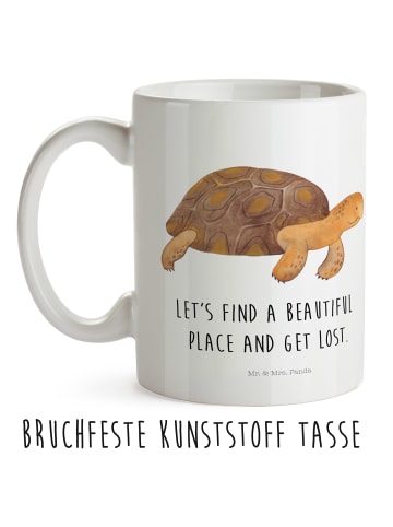 Mr. & Mrs. Panda Kindertasse Schildkröte MHerzieren mit Spruch in Weiß