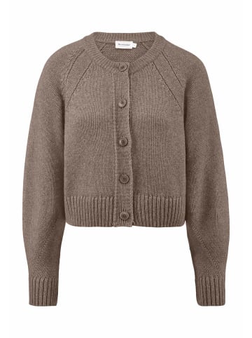 Hessnatur Strick Jacke Relaxed Cropped in camel