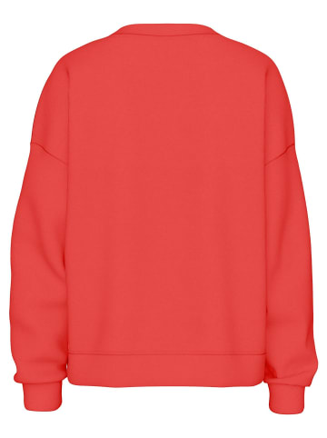 Pieces Sweatshirt in Poppy Red