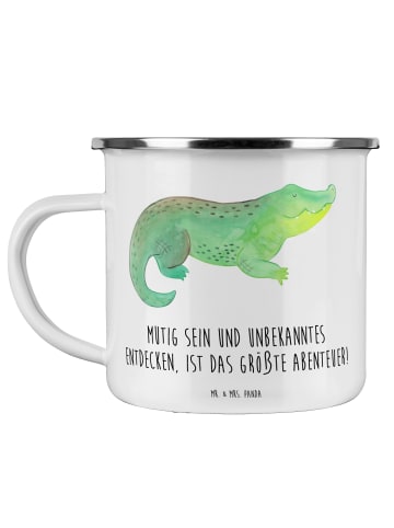 Mr. & Mrs. Panda Pott Unbekannte Orte erkunden mit Spruch in Weiß