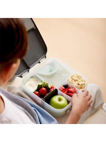 B. Box Brotdose Schule - Sandwichhülle aus Silikon für Kinder in Rosa