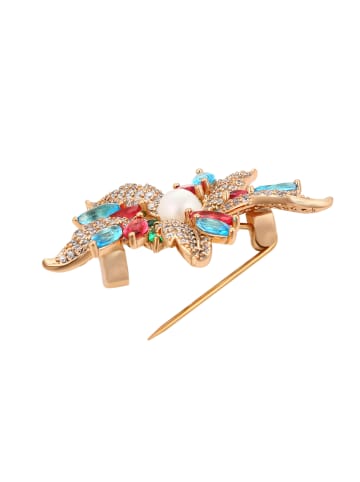 faina Women Brooch in Rose Gold Pink